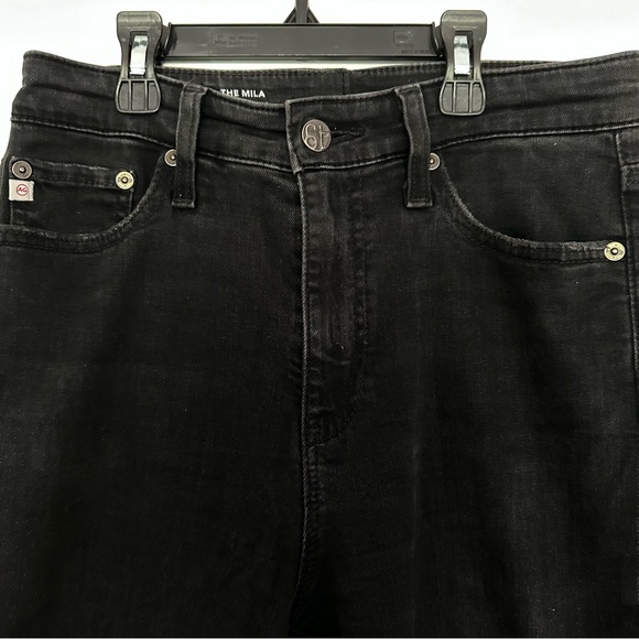 AG The Mila super high rise skinny jeans in black in size 26. - Picture 5 of 7